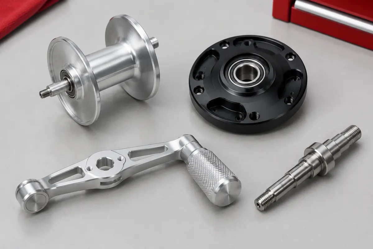 CNC Fishing Reel Parts: Custom Spools, Handles & Frames