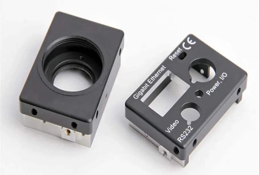 Black Anodized Aluminum CNC Electronics Enclosure with Laser Engraving