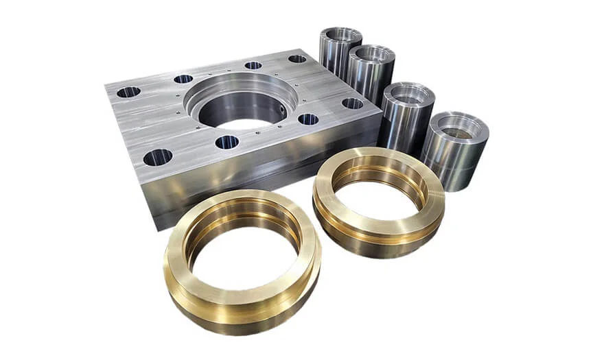Precision CNC Machined Mild Steel Blocks and Flanges