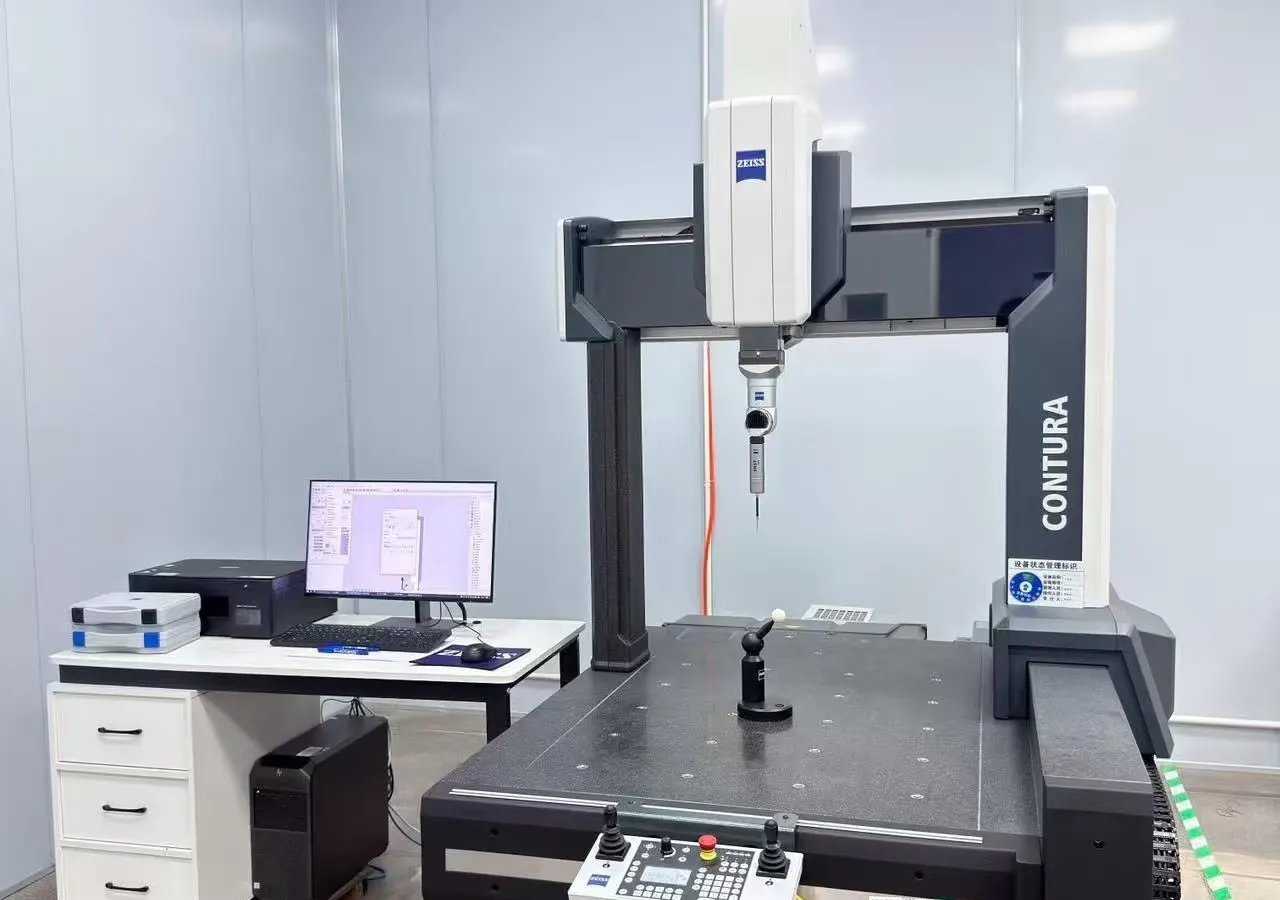 Coordinate measuring machine used for tight-tolerance CNC machined parts