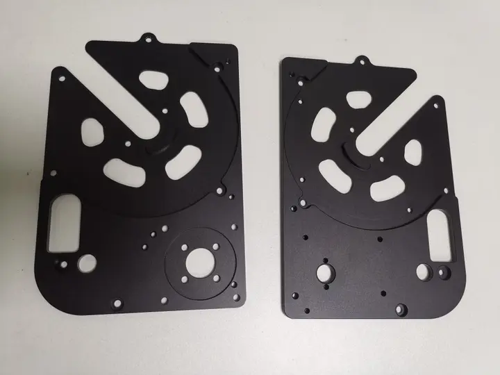 CNC machined UAV center plate with lightweight pockets