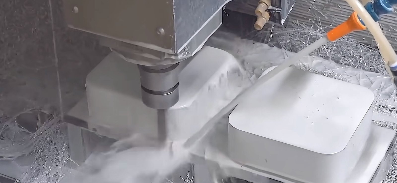 CNC milling and polishing process for a custom aluminum computer case