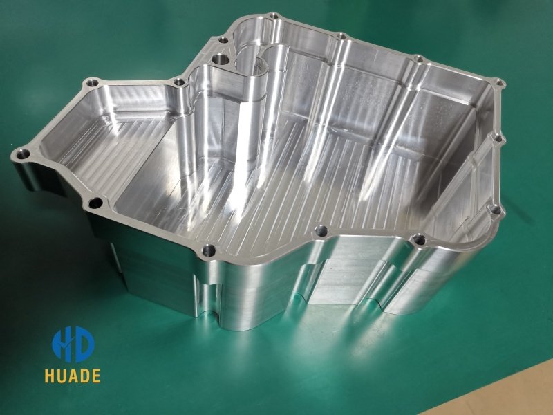 Precision Automotive CNC Machining Component A close-up shot showing a complex, high-precision machined part with a flawless surface finish.
