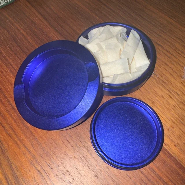 Nicotin Pouches Aluminum Metal Tobacco Can