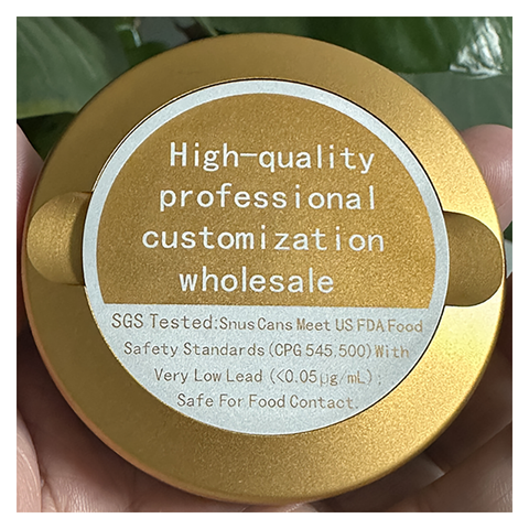 Snus Cans Aluminum meterial
