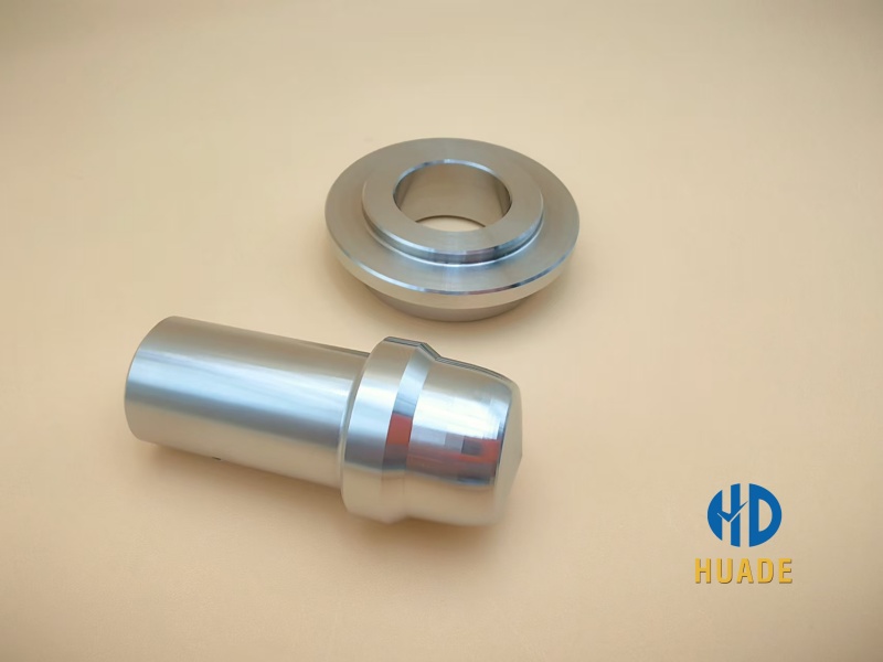 A professional close-up shot of a CNC machining Monel K500 machined components