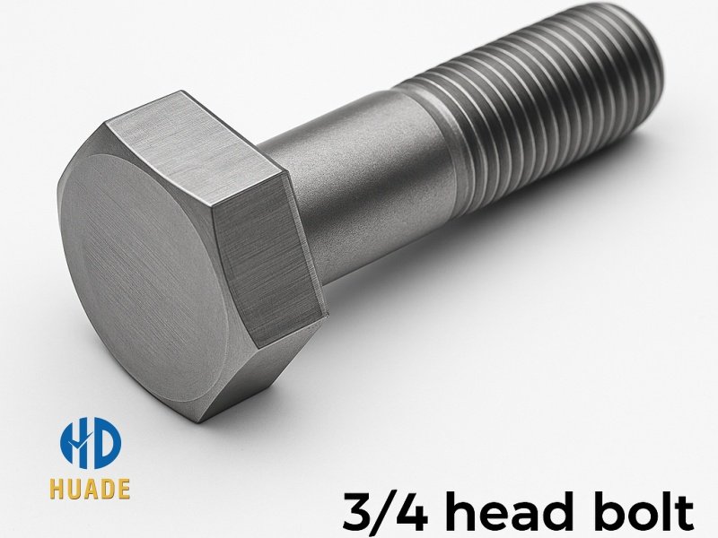 CNC machined 3/4 head bolts used in tractor chassis and harvester platforms