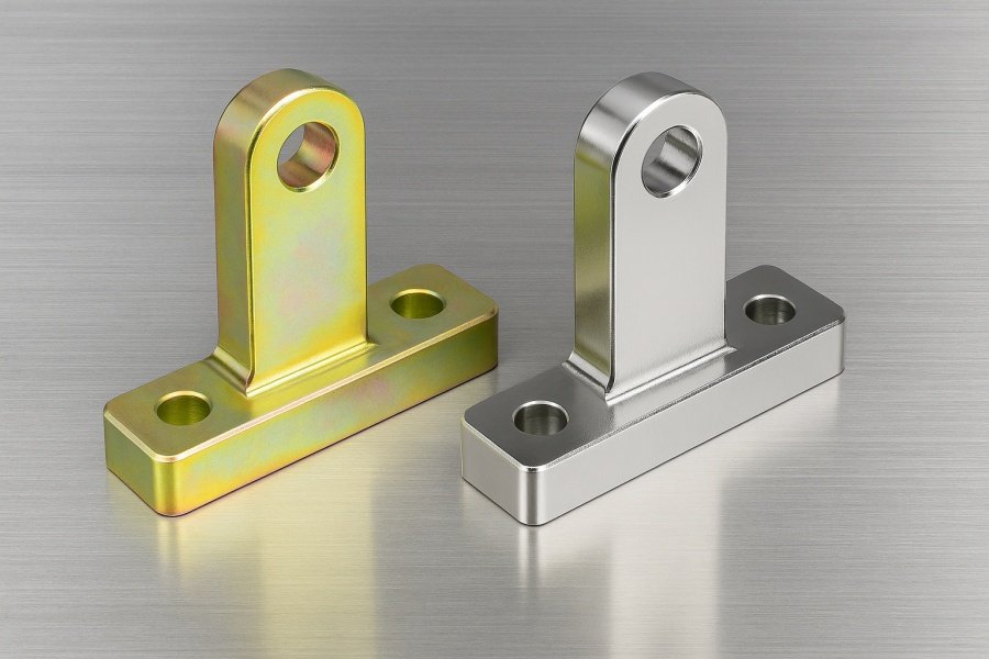 Nickel chrome plating vs chrome plating in comparison Nickel chrome plating vs chrome plating comparison on motorcycle exhaust pipe – high gloss finish