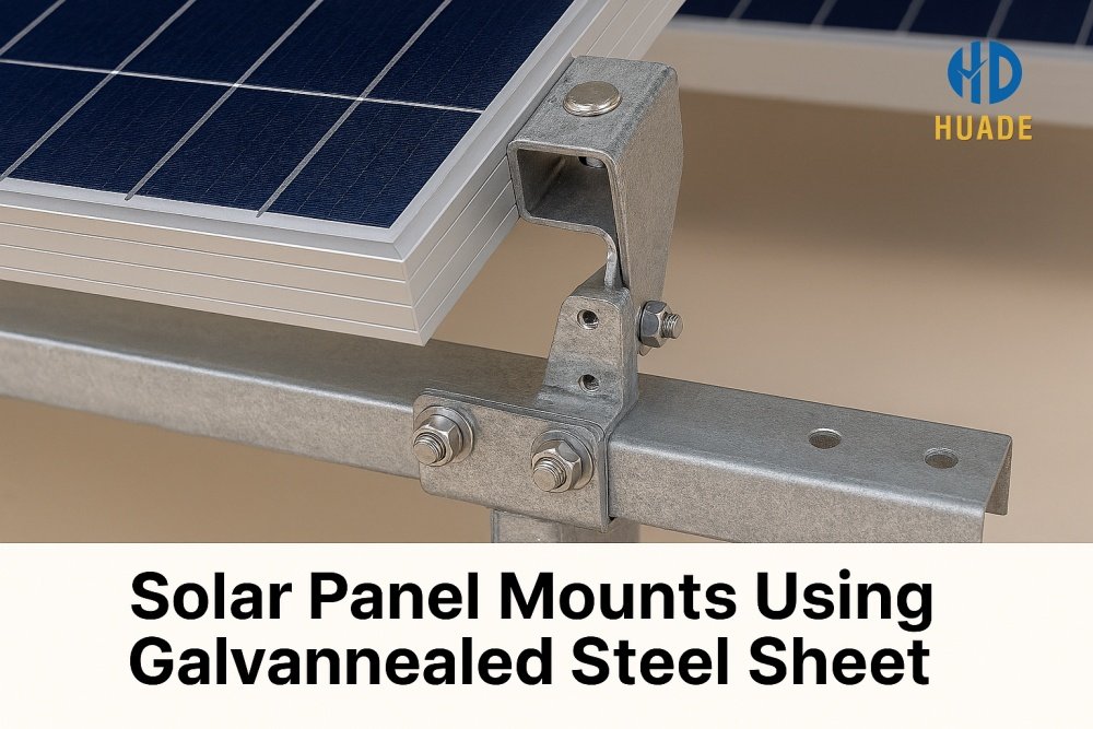 Solar Panel Mounts Using Galvannealed Steel Sheet