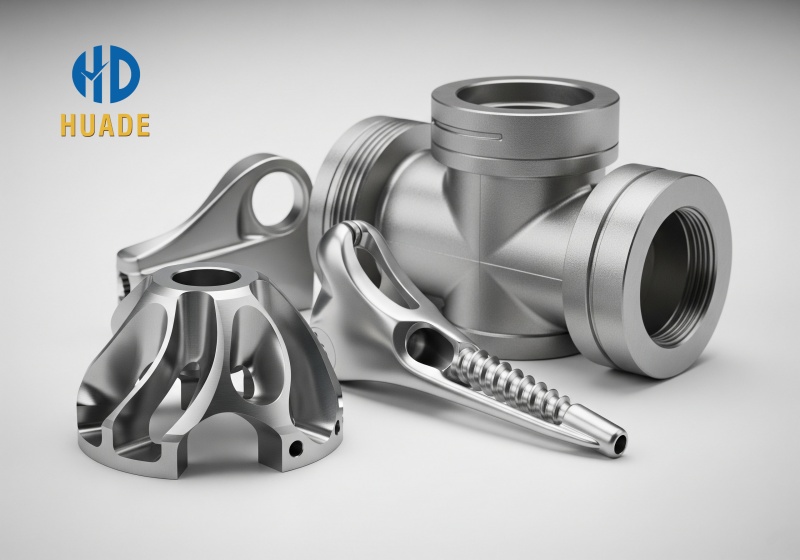 Apresentando alguns protótipos com produção em larga escala de componentes complexos de titânio usinados por CNC com alta precisão.