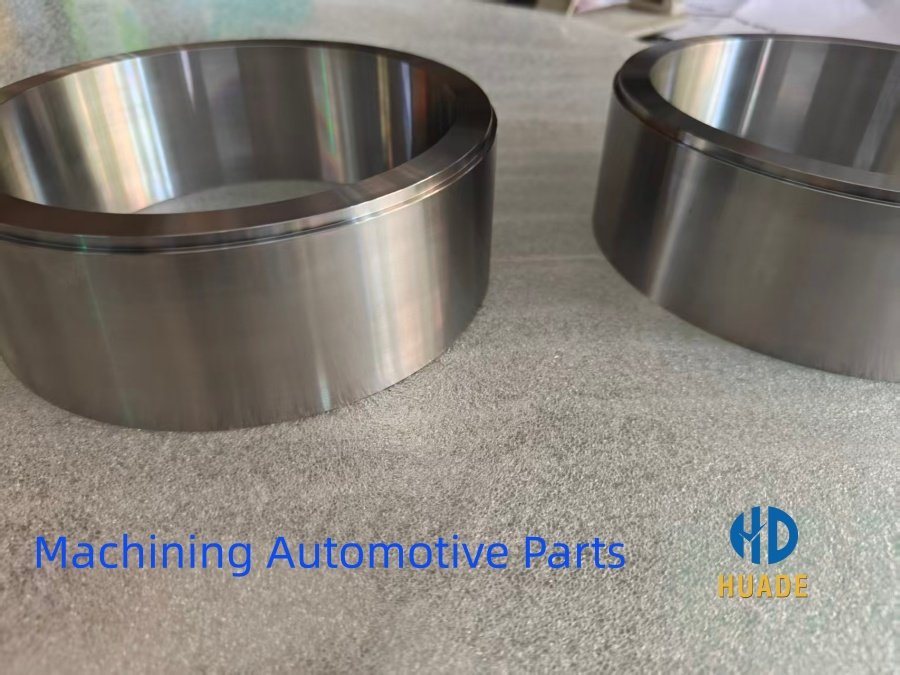 A close-up of a high-precision machining automotive parts