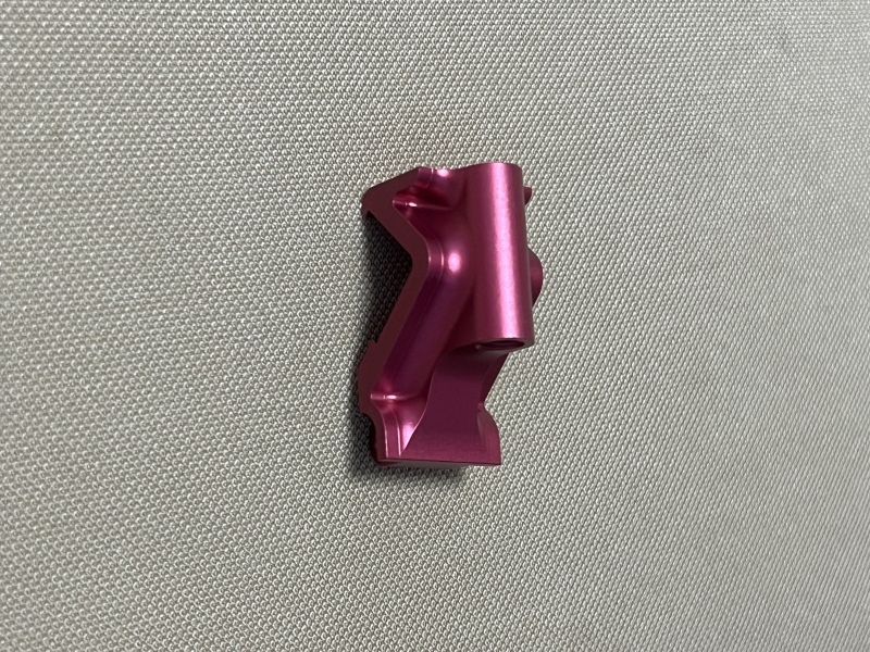 CNC machined structural drone part with anodized finish