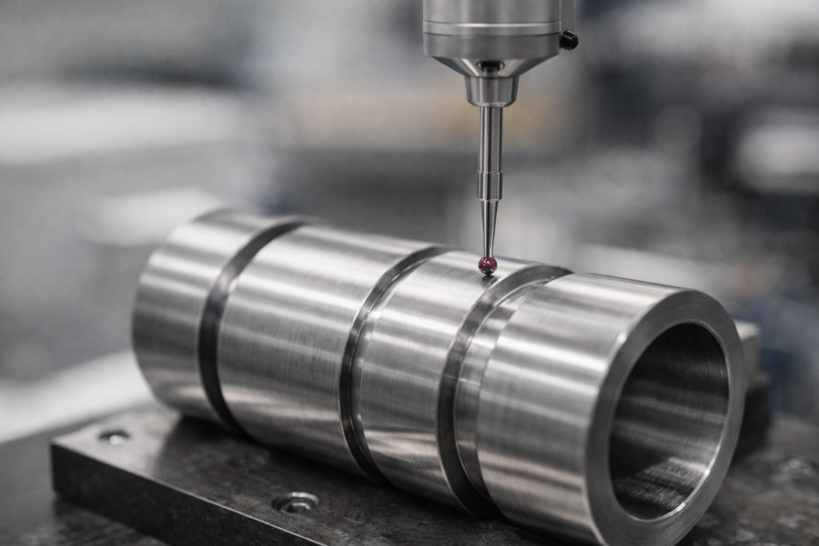 Groove machining inspection: measuring groove width/depth and surface finish for sealing features