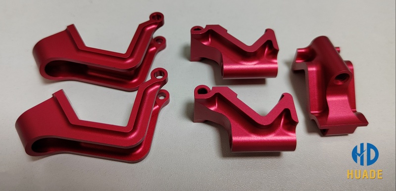 High-performance red anodized aluminum dji fpv parts and drone replacement parts from Huade Precision