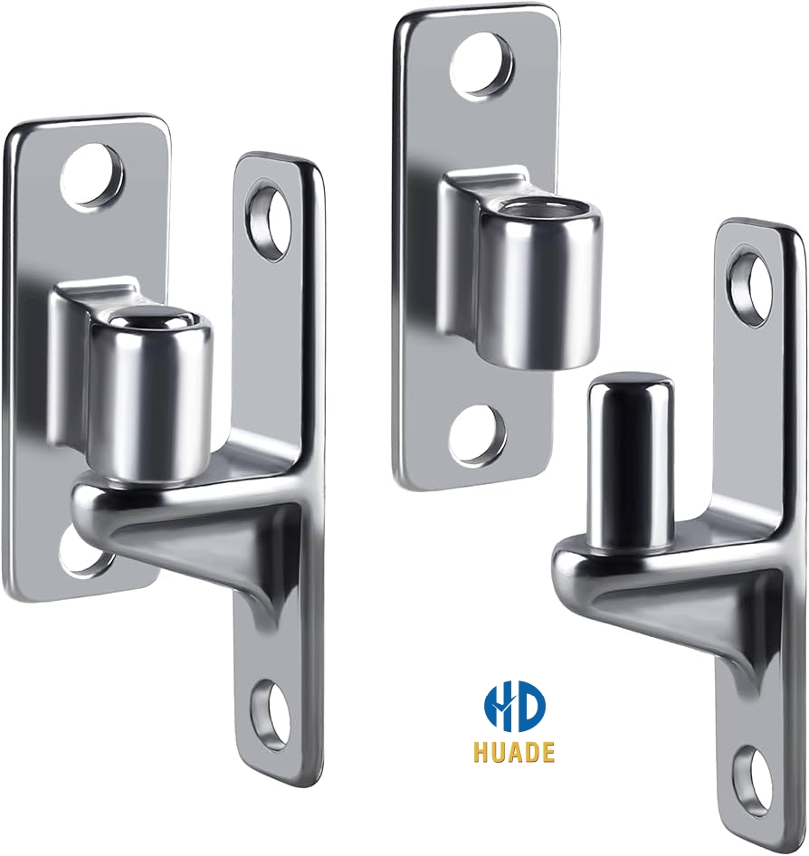 Custom engineered metal gate hinges system including the backing plate for secure installation of gate hinges for metal gates on a wood post.