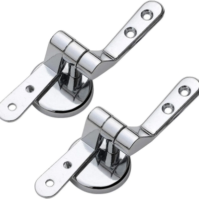 CNC‑machined metal toilet seat hinges with stainless steel mounting parts