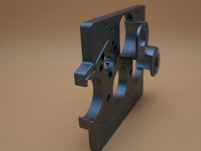 CNC machined automotive suspension bracket
